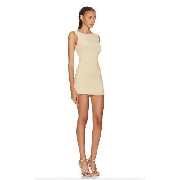 Norma Kamali Beige Pickelball Dress - Picture 2 of 4